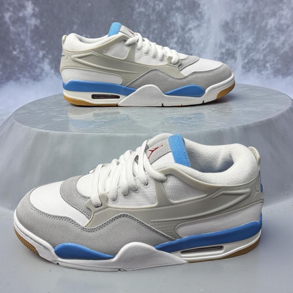 Nike Other - Nike Air Jordan 4 RM White Gray Blue Mens Size 11 Brand New Sneaker Classic Heat